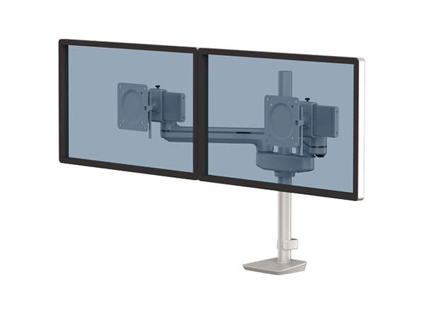 Fellowes Tallo 8613701, Clamp/Grommet, 9 kg, 101,6 cm (40"), 100 x 100 mm, Korkeudensäätö, Hopea