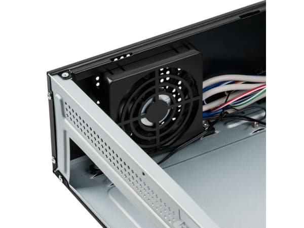 Kolink KLM-002, Micro Tower, PC, Plastikk, Stål, Svart, Micro ATX,Micro-ITX, Hjem / Kontor