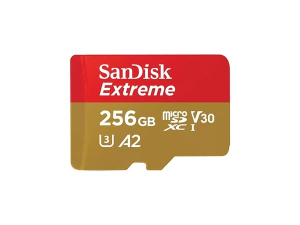 SanDisk Extreme - Flashminnekort - 256 GB - A2 / Video Class V30 / UHS-I U3 / Class10 - microSDXC UHS-I
