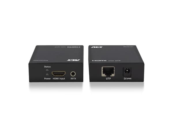 ACT AC7810 HDMI-forlengersett via en enkelt UTP-kabel, maks. 60m, med IR-sett