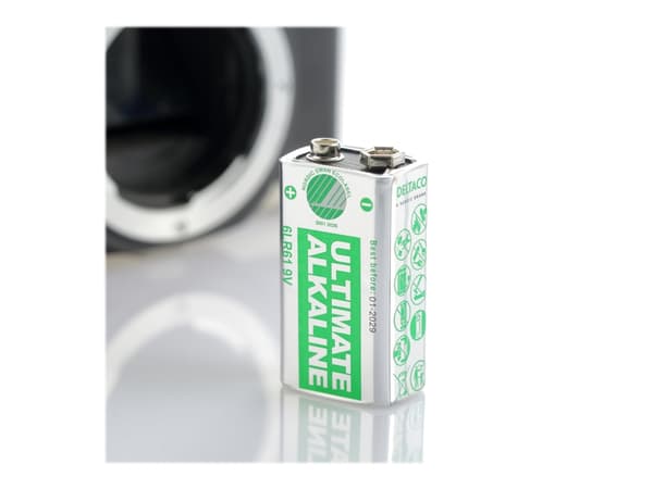 DELTACO Ultimate - Batteri - Svaneøkomerket 10 x 6LR61 - Alkalisk