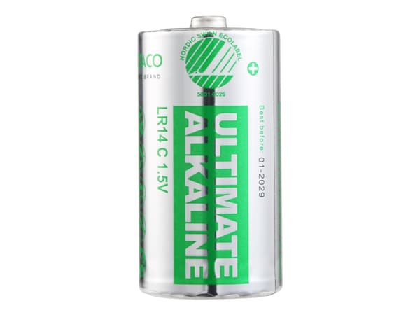 Deltaco ULTB-LR14-10P, Kertakäyttöinen akku, C, Alkali, 1,5 V, 10 kpl, Cd (kadmium), Hg (elohopea), Pb (lyijy)