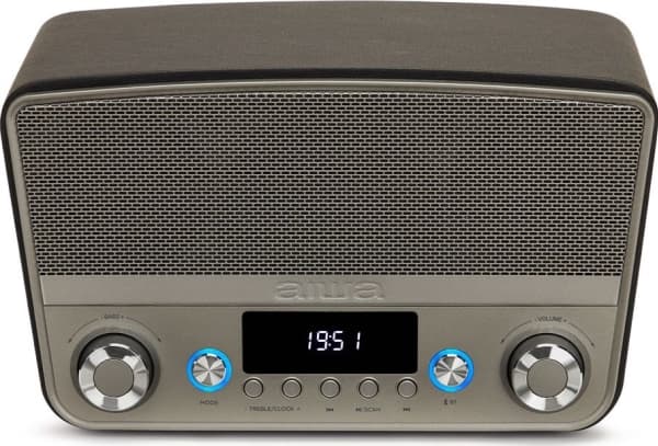 Aiwa BSTU-750BK, Trådløs, 50 W, Grå, Sølv