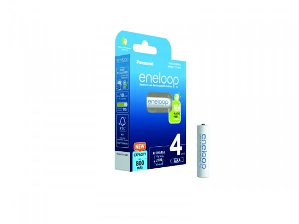 Panasonic eneloop HR03 Ladattava AAA akku NiMH 800 mAh 1.2 V 4 kpl