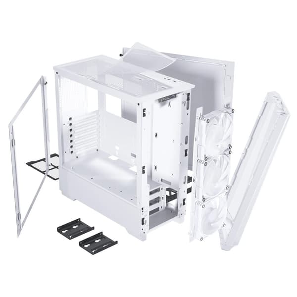 Phanteks | Eclipse G360A - Midttårn - utvidet ATX - sidepanel med vindu (herdet glass) - Hvit