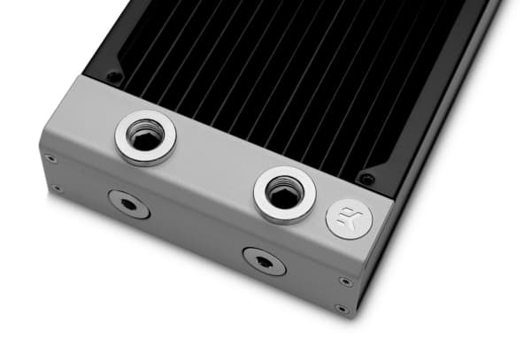EK Water Blocks 3831109838372, Element, mässing, Koppar, Rostfritt stål, Svart, 1/4", 1 Bar, 130 mm
