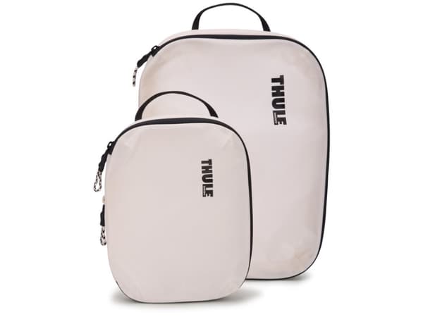 Thule Compression Cube - Set - bag set for clothes - 100D ripstop nylon - vit