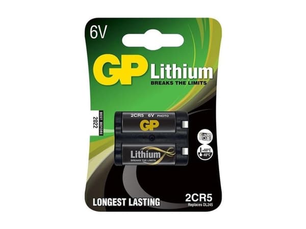 GP Batteries 2CR5 1-P, 6 V, Lithium
