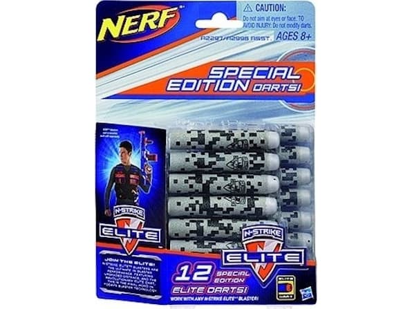 Hasbro Nerf N-Strike Elite 12 Special Edition Elite Darts Pack (Blue), Påfyll, Blå, 8 år, CE, 12 stykker, Not for children under 36 months