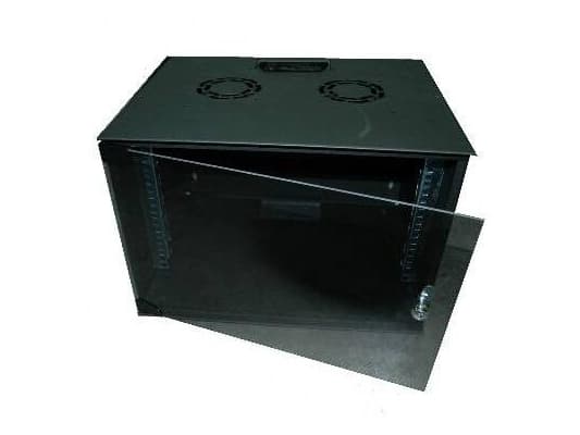 DIGITUS Professional - Skåp - SOHO, omonterad - 540x400 mm (bxd) - väggmontering - RAL 9005, svart - 12U - 19"
