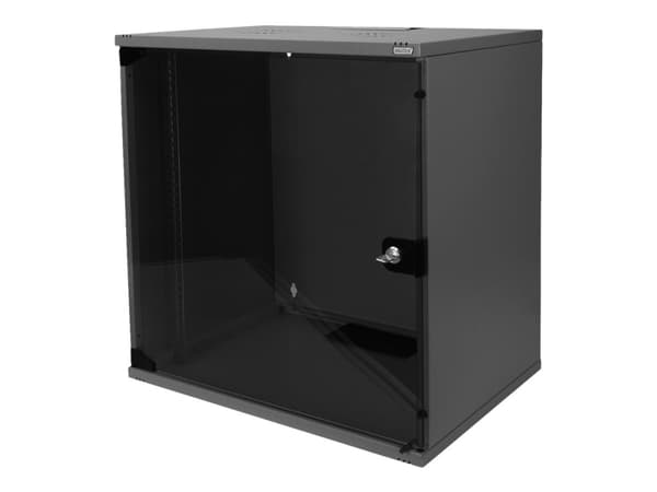 DIGITUS Professional - Skåp - SOHO, omonterad - 540x400 mm (bxd) - väggmontering - RAL 9005, svart - 12U - 19"