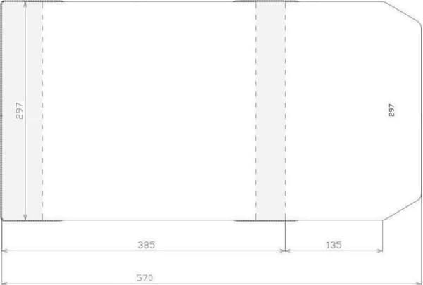 Nidonta Säädettävä kansi 297x520mm (50kpl)