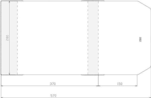 Stabel Justerbart deksel 280x520mm (50 stk)