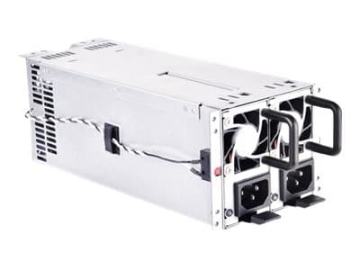 SilverStone GM800 2U Gold - Strømforsyning - driftsutskiftbar (kan monteres i rack) - EPS2U - AC 120/230 V - 800 watt - aktiv PFC - 2U - sølv