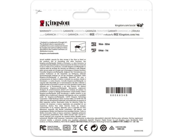 Kingston Canvas Select Plus - Flashminnekort (microSDXC til SD-adapter inkludert) - 64 GB - A1 / Video Class V10 / UHS Class 1 / Class10 - microSDXC