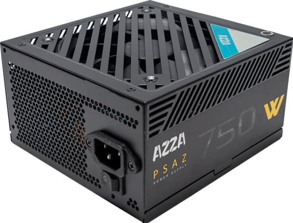 Azza PSAZ-750W, 750 W, 100 - 240 V, Ylivirta, Yliteho, Ylijännite, Oikosulku, Alijännite, 20+4 pin ATX, PC, ATX