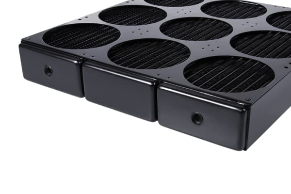 Alphacool 14391, Jäähdytin, Terästä, Musta, 378 mm, 360 mm, 65 mm