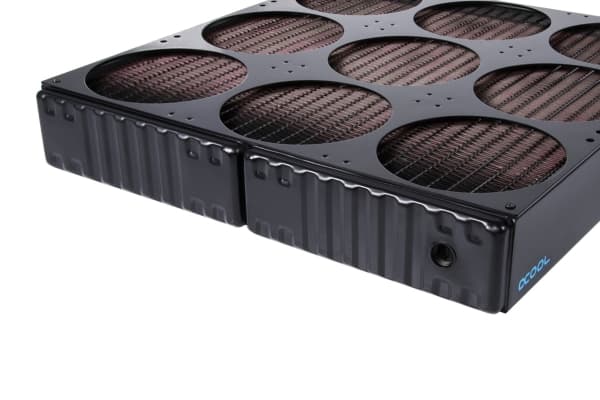 Alphacool 14391, Jäähdytin, Terästä, Musta, 378 mm, 360 mm, 65 mm