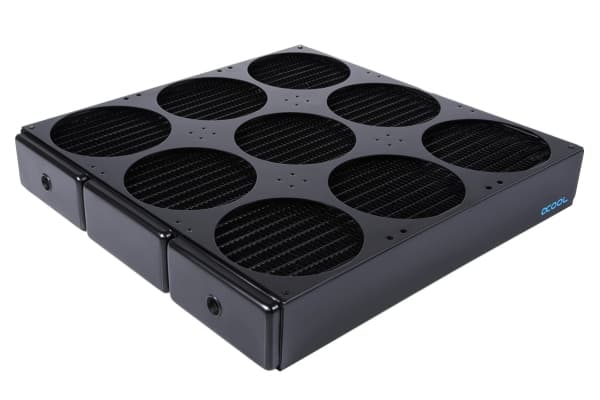 Alphacool 14391, Jäähdytin, Terästä, Musta, 378 mm, 360 mm, 65 mm