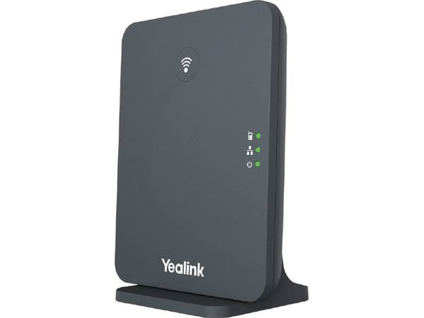 Yealink W70B - Trådløs telefonbasestasjon / VoIP telefonbasestasjon med anrops-ID - IP-DECT - treveis anropskapasitet - SIP, SIP v2, SRTP, RTCP-XR, V