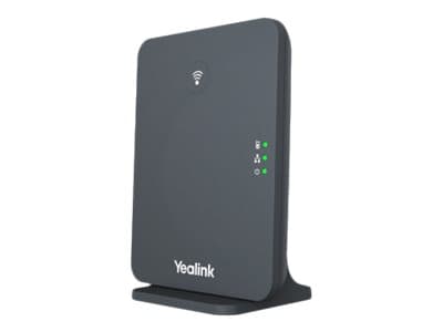 Yealink W70B - Trådløs telefonbasestasjon / VoIP telefonbasestasjon med anrops-ID - IP-DECT - treveis anropskapasitet - SIP, SIP v2, SRTP, RTCP-XR, V Grå