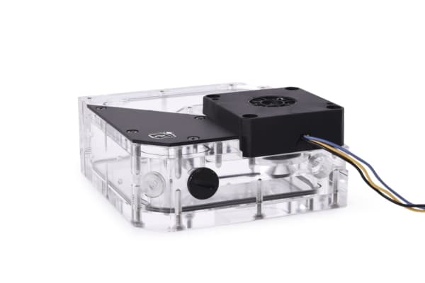 Alphacool 15077, Pump och behållare, Akryl, Keramiska, EPDM, Rostfritt stål, Svart, Vit, 1/4", 60 ° C, 0,8 Bar