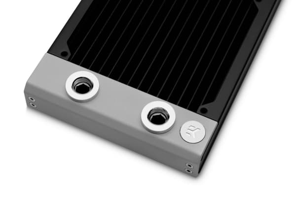 EK Water Blocks 3831109839751, Radiator, Messing, Kopper, Rustfritt stål, Hvit, 1/4", 1 stang, 130 mm