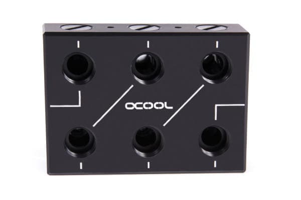 Alphacool 12994, Letkun välikappale, Asetaali, Kupari, Musta, 1/4", CE, FC, RoHS, 78 mm