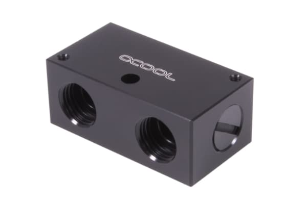 Alphacool 12992, Letkun välikappale, Asetaali, Musta, 1/4", 48 mm, 26 mm