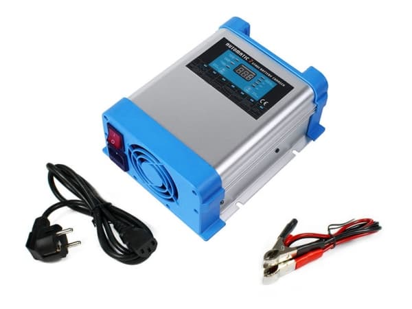 AZO Digitaalinen 12V verkkovirtalaturi BC-40 PRO 40A akuille (230V/12V) LCD 7-portainen lataus LCD-näyttö