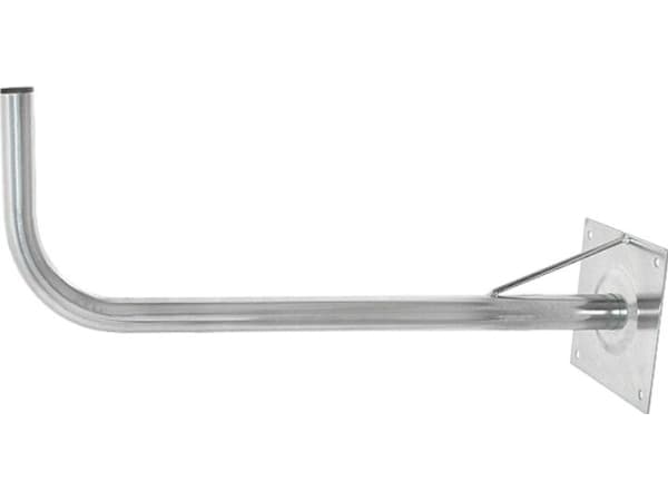Blow Wall antenne mastholder, bøyd, med frontplate, forsterket, 40/660, galvanisert
