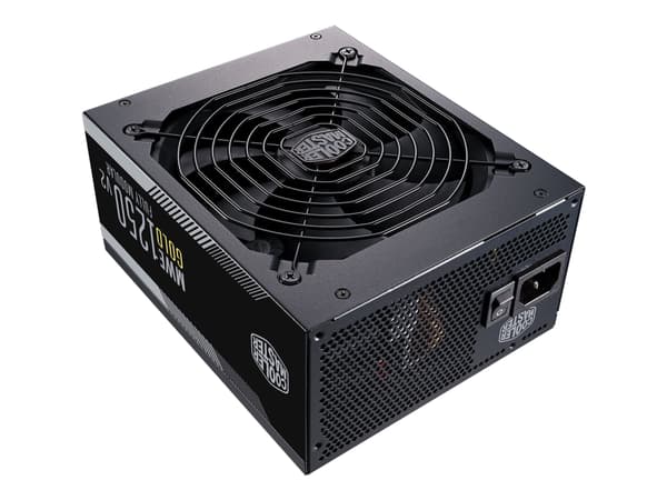 Cooler Master MWE Gold V2 MPE-C501-AFCAG - Strømforsyning (intern) - ATX12V 2.52/ EPS12V - 80 PLUS Gold - AC 100-240 V - 1250 watt - aktiv PFC - Euro
