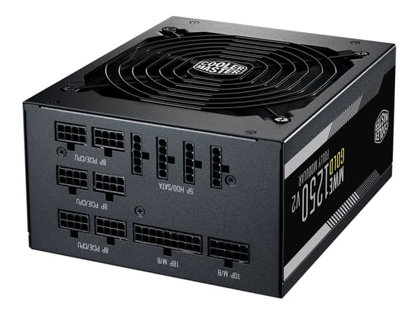 Cooler Master MWE Gold V2 MPE-C501-AFCAG - Strømforsyning (intern) - ATX12V 2.52/ EPS12V - 80 PLUS Gold - AC 100-240 V - 1250 watt - aktiv PFC - Euro