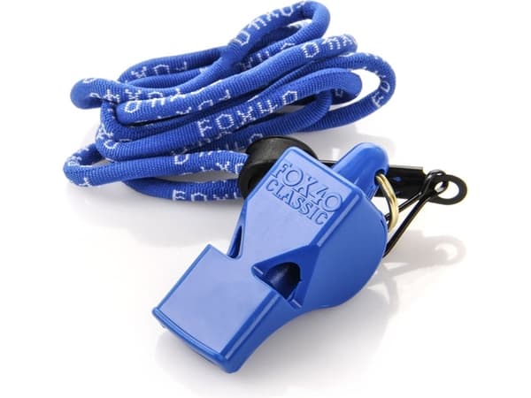 WHISTLE FOX 40 CLASSIC SAFETY blå + STRING 9903-0508