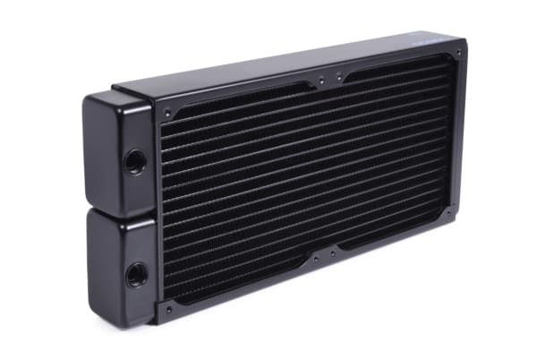 Alphacool 14441, Radiatior, Messing, Kopper, Stål, Sort, 1/4", 60 °C, 4 vifter