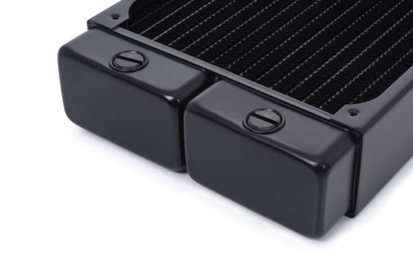Alphacool 14441, Radiatior, Messing, Kopper, Stål, Sort, 1/4", 60 °C, 4 vifter