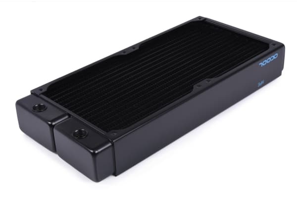 Alphacool 14441, Radiatior, Messing, Kopper, Stål, Sort, 1/4", 60 °C, 4 vifter