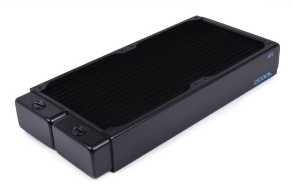 Alphacool 14441, Radiatior, Messing, Kopper, Stål, Sort, 1/4", 60 °C, 4 vifter