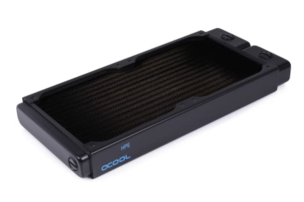 Alphacool 14376, Radiatior, mässing, Koppar, Stål, Svart, 1/4", 60 ° C, 4 fläkt/-ar