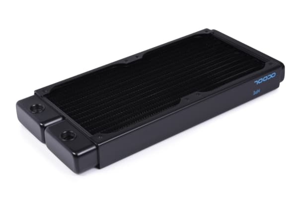 Alphacool 14376, Radiatior, mässing, Koppar, Stål, Svart, 1/4", 60 ° C, 4 fläkt/-ar