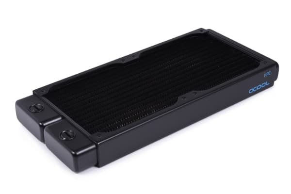 Alphacool 14376, Radiatior, mässing, Koppar, Stål, Svart, 1/4", 60 ° C, 4 fläkt/-ar
