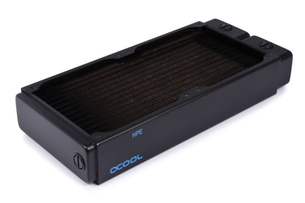 Alphacool 14439, Radiatior, Messinki, Kupari, Terästä, Musta, 1/4", 60 °C, 4 tuuletin(ta)