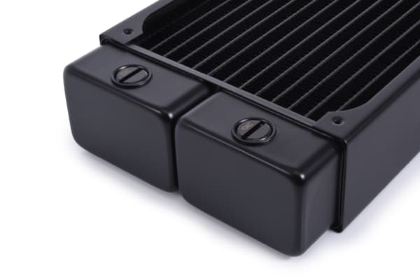 Alphacool 14439, Radiatior, Messinki, Kupari, Terästä, Musta, 1/4", 60 °C, 4 tuuletin(ta)