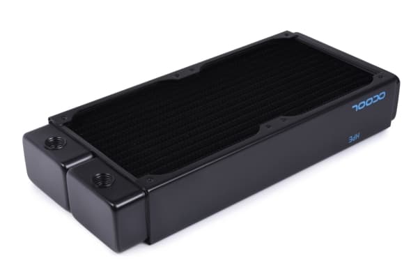 Alphacool 14439, Radiatior, Messinki, Kupari, Terästä, Musta, 1/4", 60 °C, 4 tuuletin(ta)