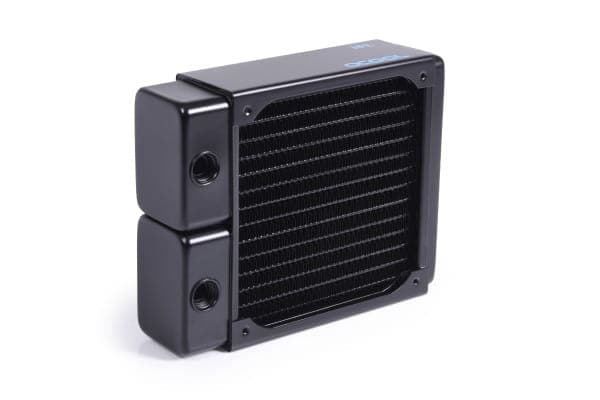 Alphacool 14472, Jäähdytin, Messinki, Kupari, Ruostumaton teräs, Musta, 1/4", 0,8 bar, 2 tuuletin(ta)