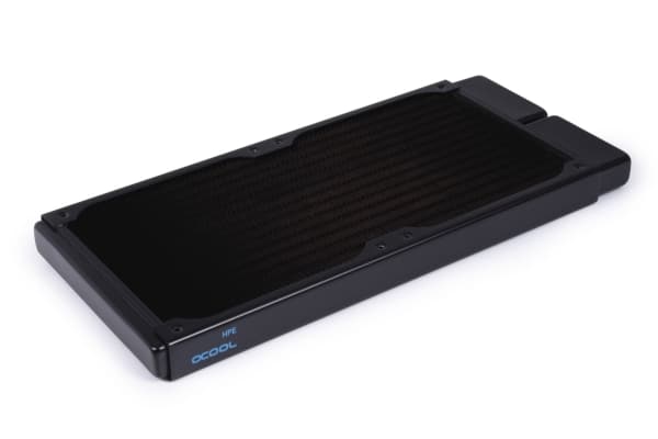 Alphacool 14436, Radiator, Messing, Kopper, Stål, Sort, 1/4", 60 °C, 4 vifter