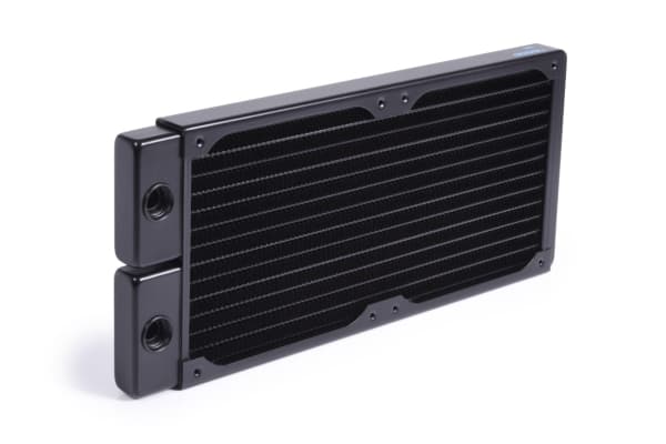 Alphacool 14436, Radiator, Messing, Kopper, Stål, Sort, 1/4", 60 °C, 4 vifter