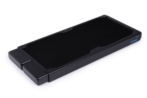 Alphacool 14436, Radiator, Messing, Kopper, Stål, Sort, 1/4", 60 °C, 4 vifter