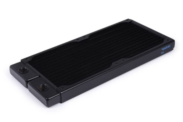 Alphacool 14436, Radiator, Messing, Kopper, Stål, Sort, 1/4", 60 °C, 4 vifter