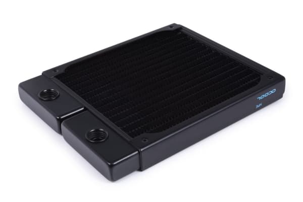 Alphacool 14443, Radiator, Messing, Kopper, Rustfritt stål, Sort, 1/4", 0,8 stang, 140 mm